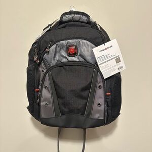 SwissGear - "NWT" Synergy Backpack for 16" Laptop Black and Gray MBS Logo